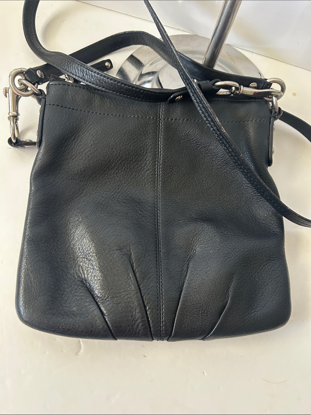Coach Brooke Black Pebbled Leather Crossbody Bag E0973-43112 So Nice!!Only $50!